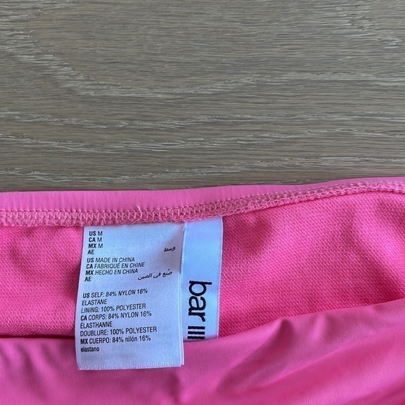 Nwt Bar III Sunset Solids Ring Bralette Two Piece Swimsuit - Picture 5 of 6